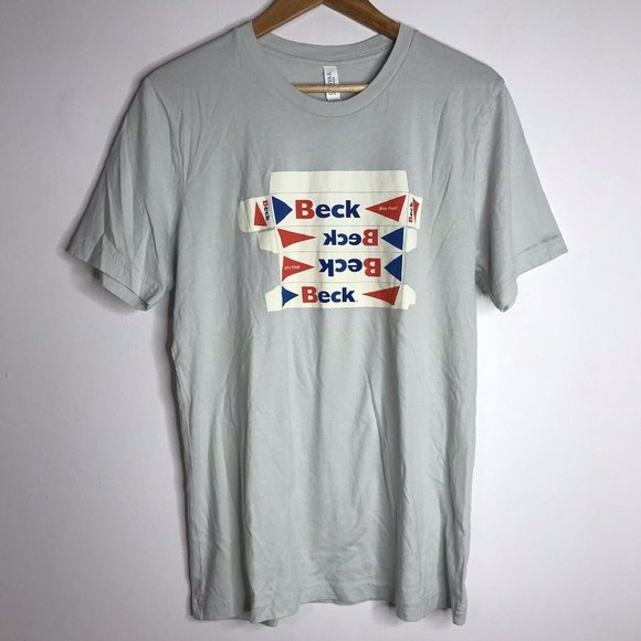 Beck Berkeley Oakland 2017 Kii Arens Graphic Gray Men's Large Tour T-Shirt - Picture 1 of 8